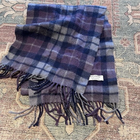 Lochmere Accessories - Plaid 100% Cashmere Scarf with Fringe